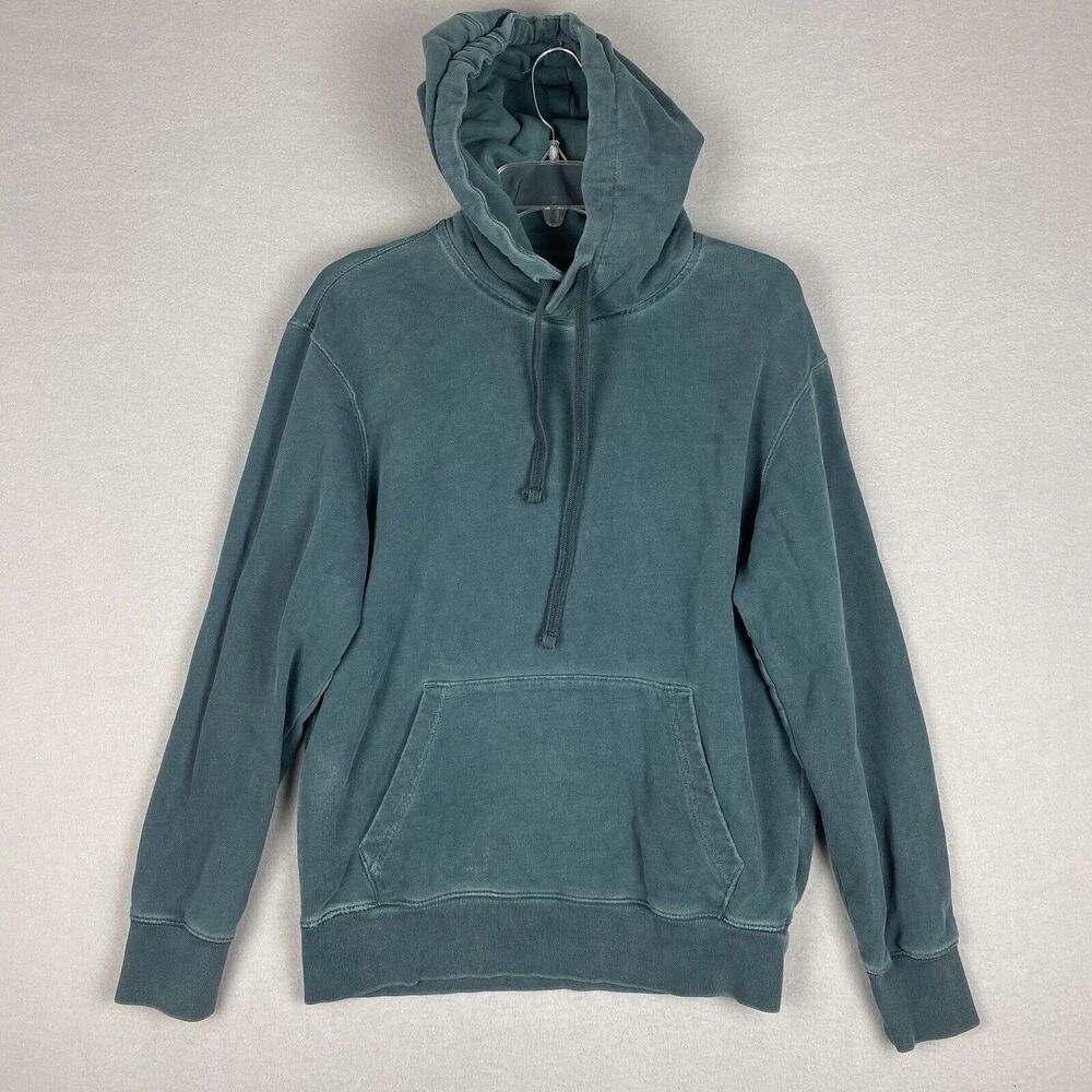American Eagle Women's Hoodie Size Medium Jacket Green Sweater Blank Essential